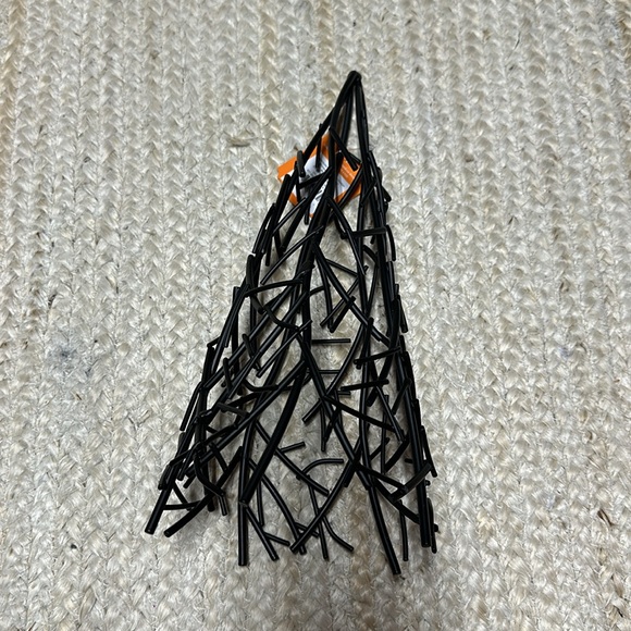 NEW Hyde & Eek 13.5" Black Metal Twig Cone Tree Decorative Sculpture - Picture 3 of 3
